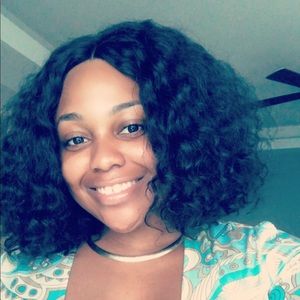 Hand made closure wig deep wave
